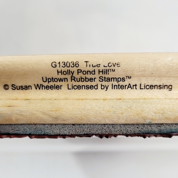 Vintage Uptown Rubber Stamps "True Love" Holly Pond Hill by Susan Wheeler G13036 - Picture 3 of 4